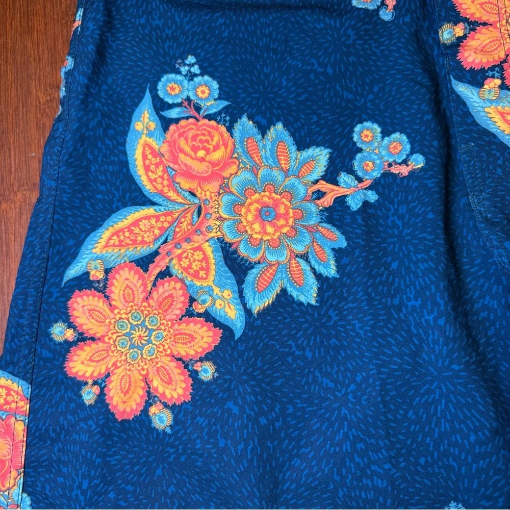 Billabong Men's Floral Swim Shorts - Blue and‎ Orange